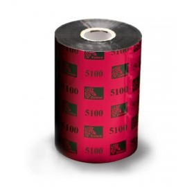 Carton de 6 rubans transfert thermique resine Zebra 5100-83mmx450m-6E